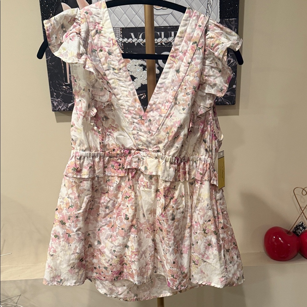 Rent the Runway Floral Ruffle Women's Top